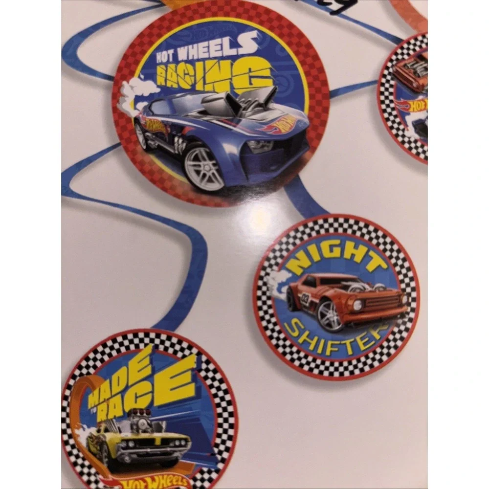 Hot Wheels Race Car Toy Vehicle Kids Birthday Party Hanging Swirl Decorations